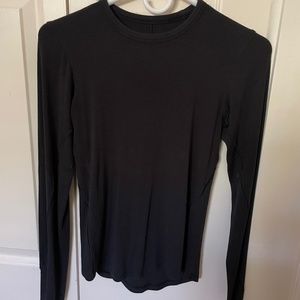 Lululemon Hold Tight Long-Sleeve T-Shirt | Size 4, Black